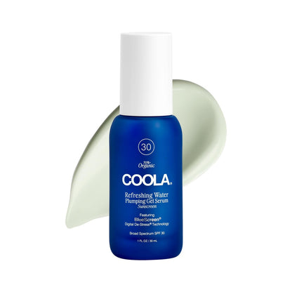COOLA Refreshing Water Plumping Gel SPF 30 Face Sunscreen with Hyaluronic Acid, Organic Aloe & Coconut Water - 1 fl oz Avelisse