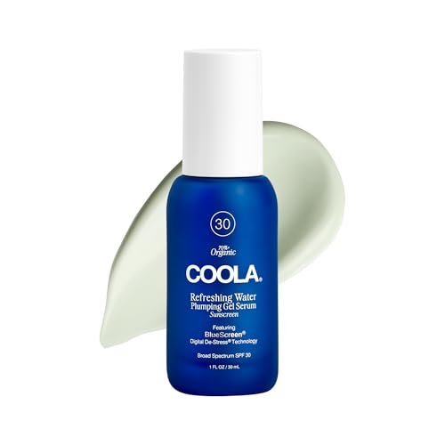COOLA Refreshing Water Plumping Gel SPF 30 Face Sunscreen with Hyaluronic Acid, Organic Aloe & Coconut Water - 1 fl oz Avelisse