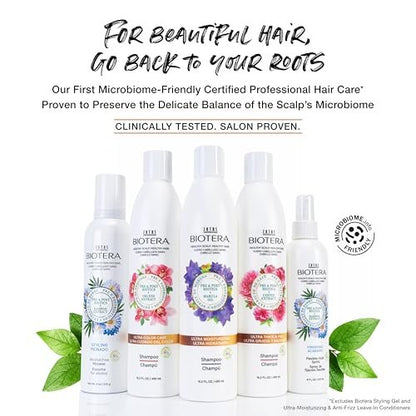 Biotera Styling Fragrance-Free Firm Hold Hair Spray | UV & Heat Protection | 50 VOC | Vegan & Cruelty-Free | Paraben & Sulfate Free | Color-Safe | 9 Fl Oz