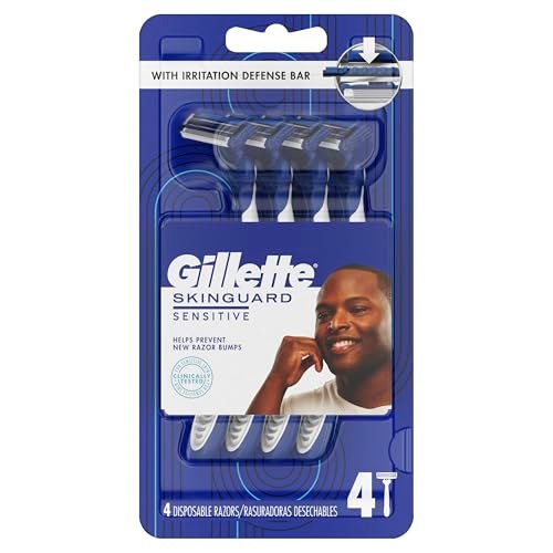 Gillette SkinGuard Razors for Men, 4 Count - Sensitive Skin Razor - görsel 16