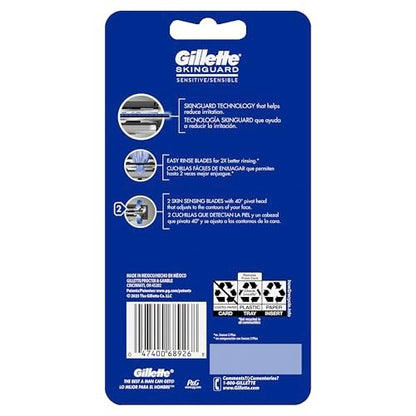Gillette SkinGuard Razors for Men, 4 Count - Sensitive Skin Razor