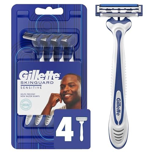 Gillette SkinGuard Razors for Men, 4 Count - Sensitive Skin Razor - görsel 2