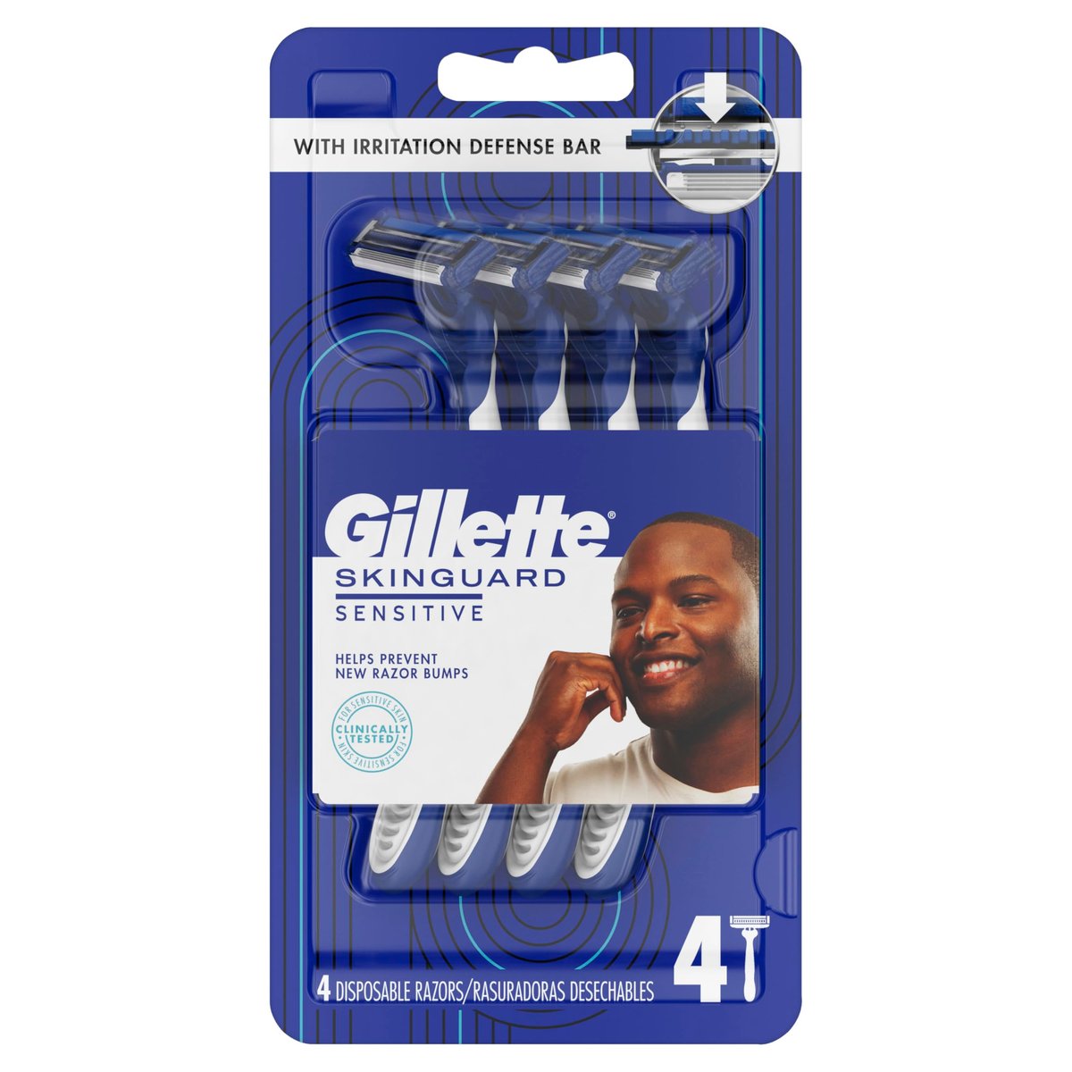 Gillette SkinGuard Razors for Men, 4 Count - Sensitive Skin Razor - görsel 15