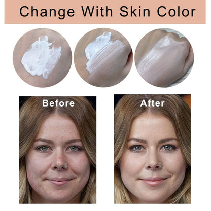 IDUCEN Color Changing Foundation Liquid Base – 2-Pack Flawless Warm Skin Tone Foundation, BB Cream Makeup Base with SPF15, Moisturizing Concealer for All Skin Tones (Universal)