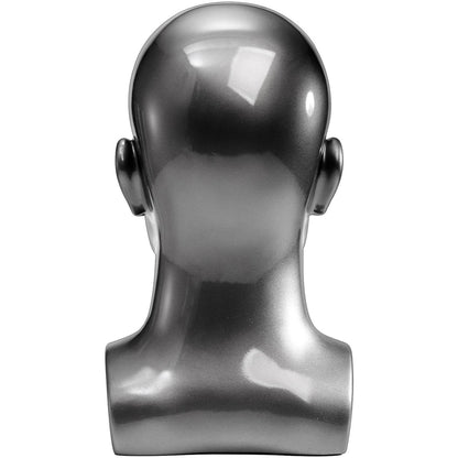 Peohud Professional Male Mannequin Head – Bald PVC Display Form for Wigs, Hats, Sunglasses & Headphones