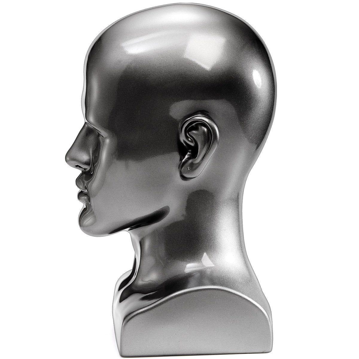 Peohud Professional Male Mannequin Head – Bald PVC Display Form for Wigs, Hats, Sunglasses & Headphones - görsel 5