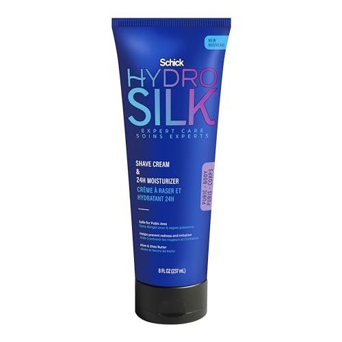 Schick Hydro Silk Shave Cream & 24-Hour Moisturizer for Women - Pubic Hair & Bikini Area Shaving Cream for Sensitive Skin, 8 fl oz - görsel 2