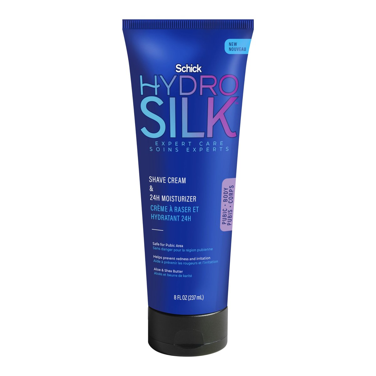 Schick Hydro Silk Shave Cream & 24-Hour Moisturizer for Women - Pubic Hair & Bikini Area Shaving Cream for Sensitive Skin, 8 fl oz - görsel 1