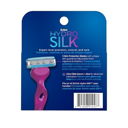 Schick Hydro Silk Ultimate Pubic Skin Protection Bikini Razor Refills, 4 Count Avelisse