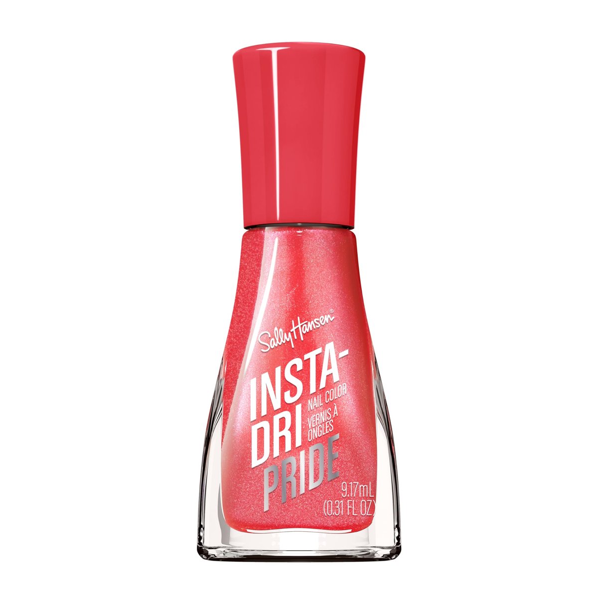 Sally Hansen Insta-Dri Pride Nail Polish - 758 A Thing Called Love - Quick Dry, Long Lasting, Streak-Free Shine - Soft Coral Red Nail Color - görsel 1