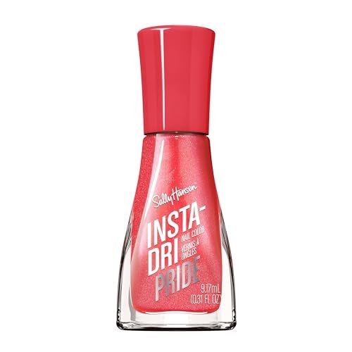Sally Hansen Insta-Dri Pride Nail Polish - 758 A Thing Called Love - Quick Dry, Long Lasting, Streak-Free Shine - Soft Coral Red Nail Color - görsel 2