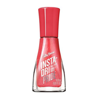 Sally Hansen Insta-Dri Pride Nail Polish - 758 A Thing Called Love - Quick Dry, Long Lasting, Streak-Free Shine - Soft Coral Red Nail Color