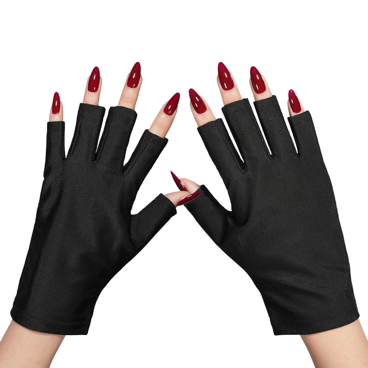 GAOY Anti UV Gloves for Gel Nail Lamp – UPF50+ Fingerless Protection for Salon & Home DIY Avelisse