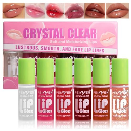 Yasovigi 6 Colors Lip Oil Stain Set - Watery Lip Tint, High Pigment, Non-Sticky Lip Gloss for Multi-Use Lip and Cheek Color - görsel 2