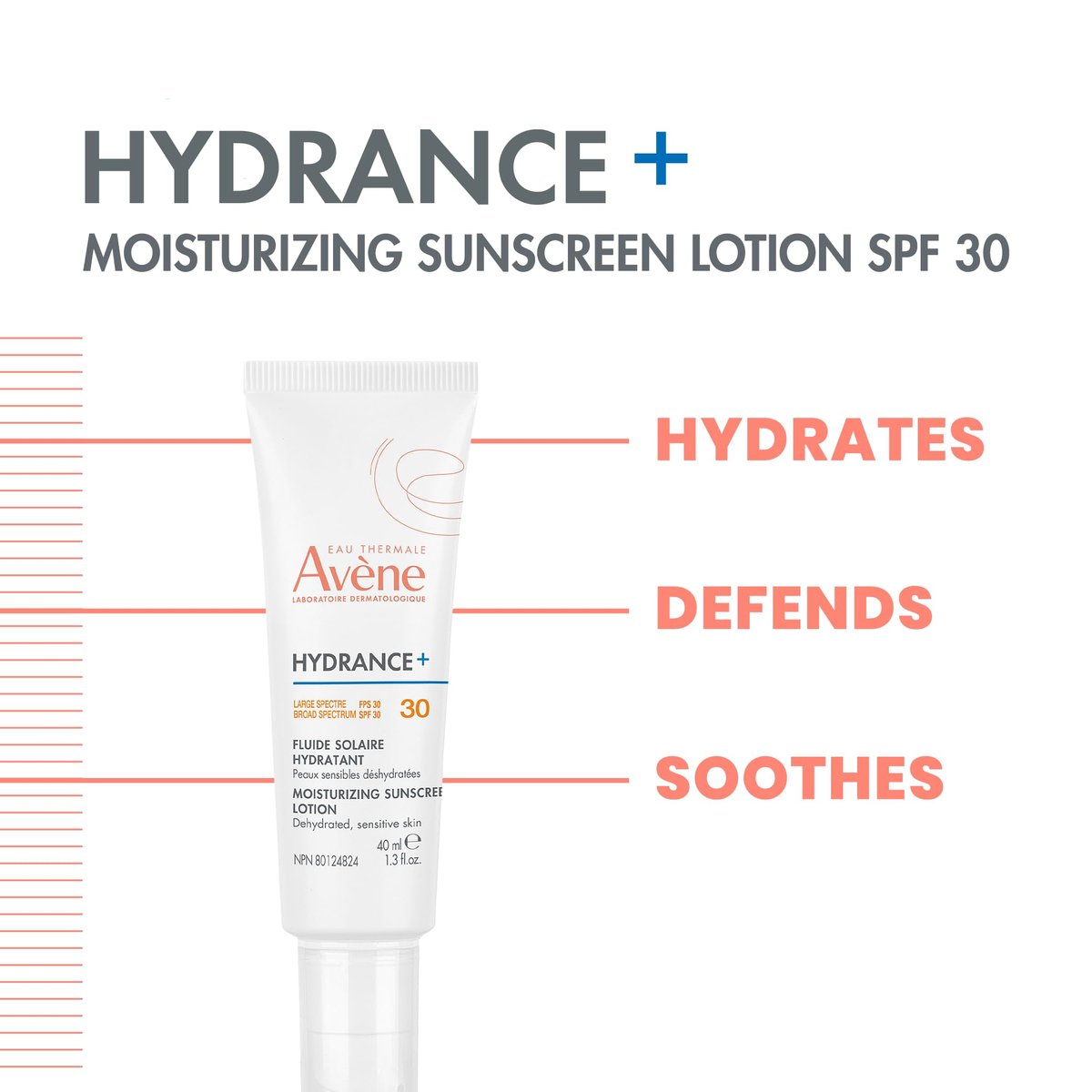 Avène Hydrance+ Moisturizing Sunscreen Lotion SPF 30 – 1.3 Fl Oz Avelisse