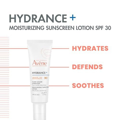 Avène Hydrance+ Moisturizing Sunscreen Lotion SPF 30 – 1.3 Fl Oz Avelisse