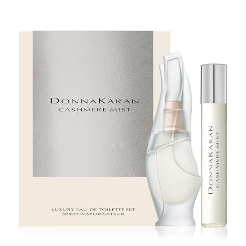 Donna Karan Cashmere Mist Luxury Eau de Toilette Set for Women – 2 x 0.5 Fl. Oz. Mini Spray & Purse Spray Travel Set Avelisse