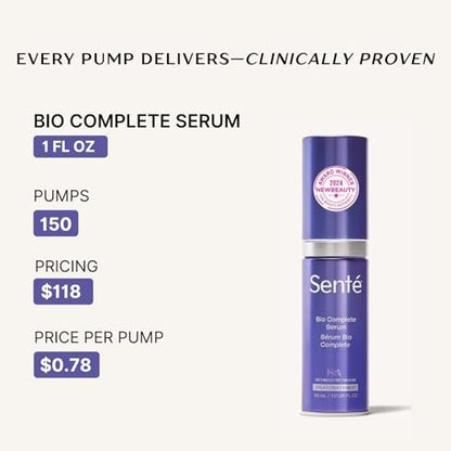 Senté Bio Complete Serum – Gentle Retinoid Serum for Sensitive Skin, Nourishing & Hydrating, Combats Dullness & Signs of Aging, 1 Fl Oz Avelisse