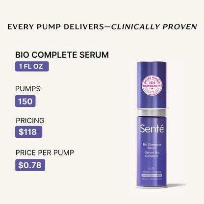 Senté Bio Complete Serum – Gentle Retinoid Serum for Sensitive Skin, Nourishing & Hydrating, Combats Dullness & Signs of Aging, 1 Fl Oz Avelisse