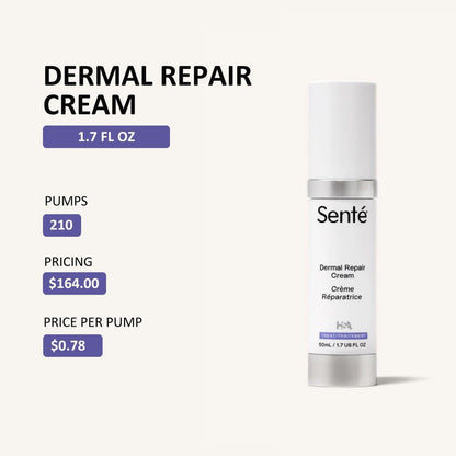 Senté Dermal Repair Facial Cream – Nourishing Moisturizer for Rosacea, Sensitive Skin & Post-Procedure, with Patented HSA, Vitamin E & Green Tea Extract, 1.7 Fl Oz Avelisse