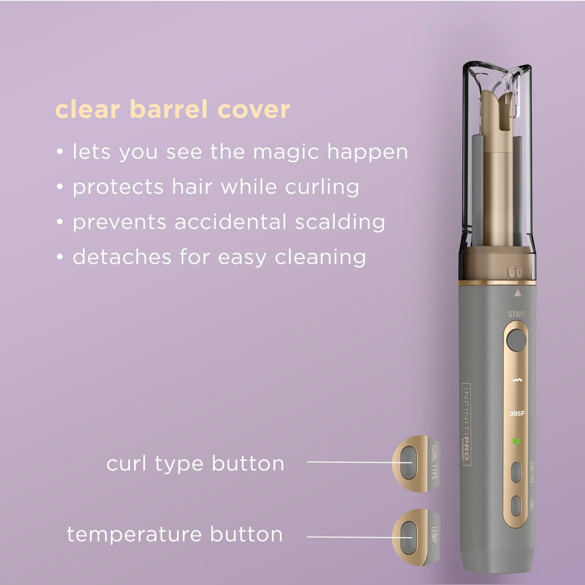 INFINITIPRO by CONAIR Curl Secret MINI Automatic Curling Iron – 1/2-Inch Barrel, Cordless Hair Curler for Short to Medium Hair Avelisse