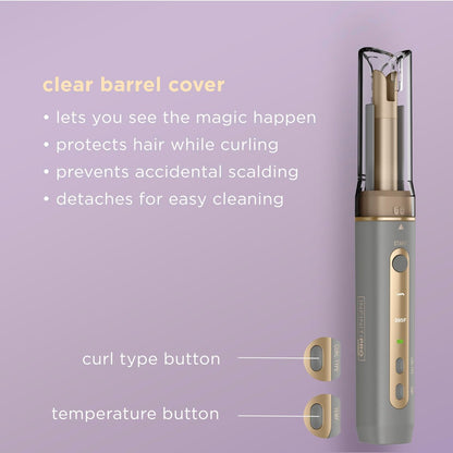 INFINITIPRO by CONAIR Curl Secret MINI Automatic Curling Iron – 1/2-Inch Barrel, Cordless Hair Curler for Short to Medium Hair Avelisse