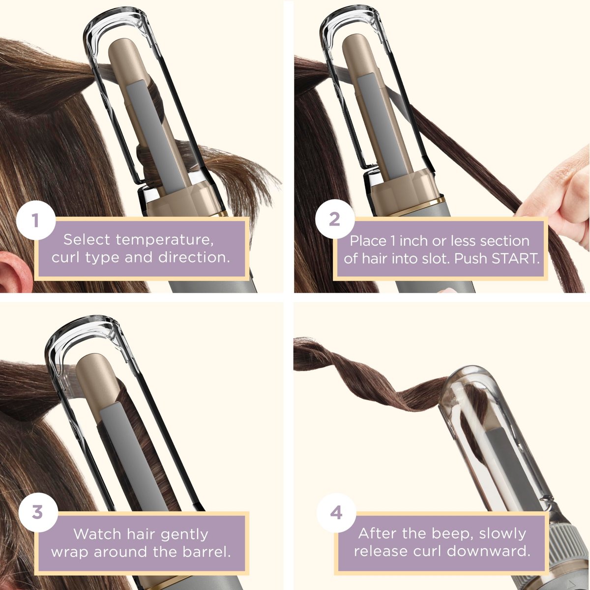 INFINITIPRO by CONAIR Curl Secret MINI Automatic Curling Iron – 1/2-Inch Barrel, Cordless Hair Curler for Short to Medium Hair Avelisse