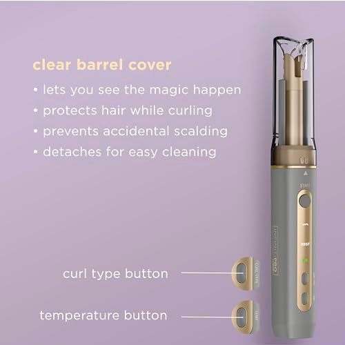 INFINITIPRO by CONAIR Curl Secret MINI Automatic Curling Iron – 1/2-Inch Barrel, Cordless Hair Curler for Short to Medium Hair Avelisse