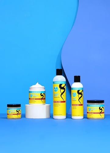 Curls Blueberry Bliss Super Hold Edge Control - Strong Hold Edge Fixer Gel for Type 4 Hair, Flake-Free Shine with Castor Oil & Blueberry Seed Oil, 4 oz Avelisse