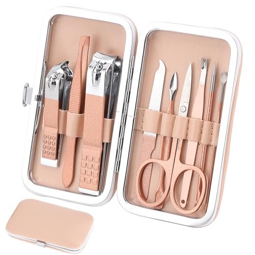 Rose Gold Manicure Set – 9-Piece Professional Nail Clipper Kit for Grooming, Pedicure & Personal Care - görsel 2