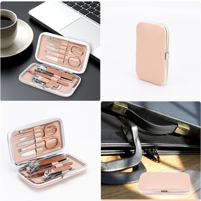 Rose Gold Manicure Set – 9-Piece Professional Nail Clipper Kit for Grooming, Pedicure & Personal Care