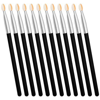 12-Pack Long Eyeshadow Applicator Sponge Set – Reusable Professional Eyeshadow Brushes for Women