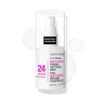 wet n wild Photo Focus Setting Mist - Matte Finish, 24HR Wear, Lightweight & Nourishing with Provitamin B5 & E, Cruelty-Free & Vegan