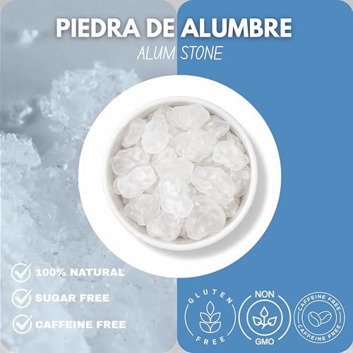 GREEN ROYALTY Alum Stone 4 oz - Natural Deodorant & Antiperspirant, Multi-Purpose Crystal for Skin Care, Shaving Stone Avelisse