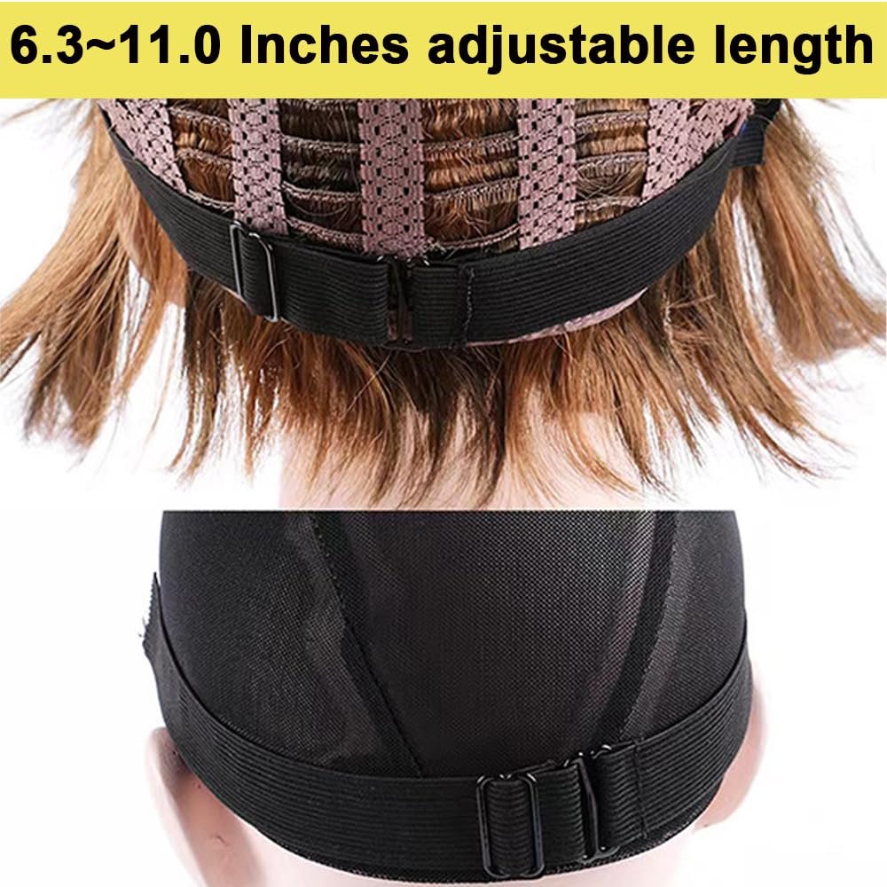 2 PCS Adjustable Elastic Band for Wigs - Removable Nonslip Wig Strap for Glueless Wig Making, Black - görsel 7