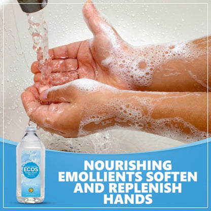 ECOS Supercharged Squeaky Clean Free & Clear Refill Hand Soap (2 Pack) - 32 Fl Oz Each, Plant-Based, Hypoallergenic, Dye-Free & Fragrance-Free Avelisse