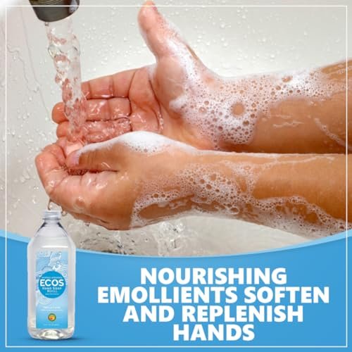 ECOS Supercharged Squeaky Clean Free & Clear Refill Hand Soap (2 Pack) - 32 Fl Oz Each, Plant-Based, Hypoallergenic, Dye-Free & Fragrance-Free Avelisse