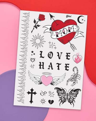 xo, Fetti Realistic Temporary Tattoos - 28 Unique Styles for Bachelorette Favors, Birthday Gifts & Festival Accessories