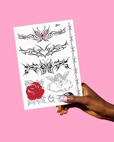 xo, Fetti Realistic Temporary Tattoos - 28 Unique Styles for Bachelorette Favors, Birthday Gifts & Festival Accessories - görsel 13