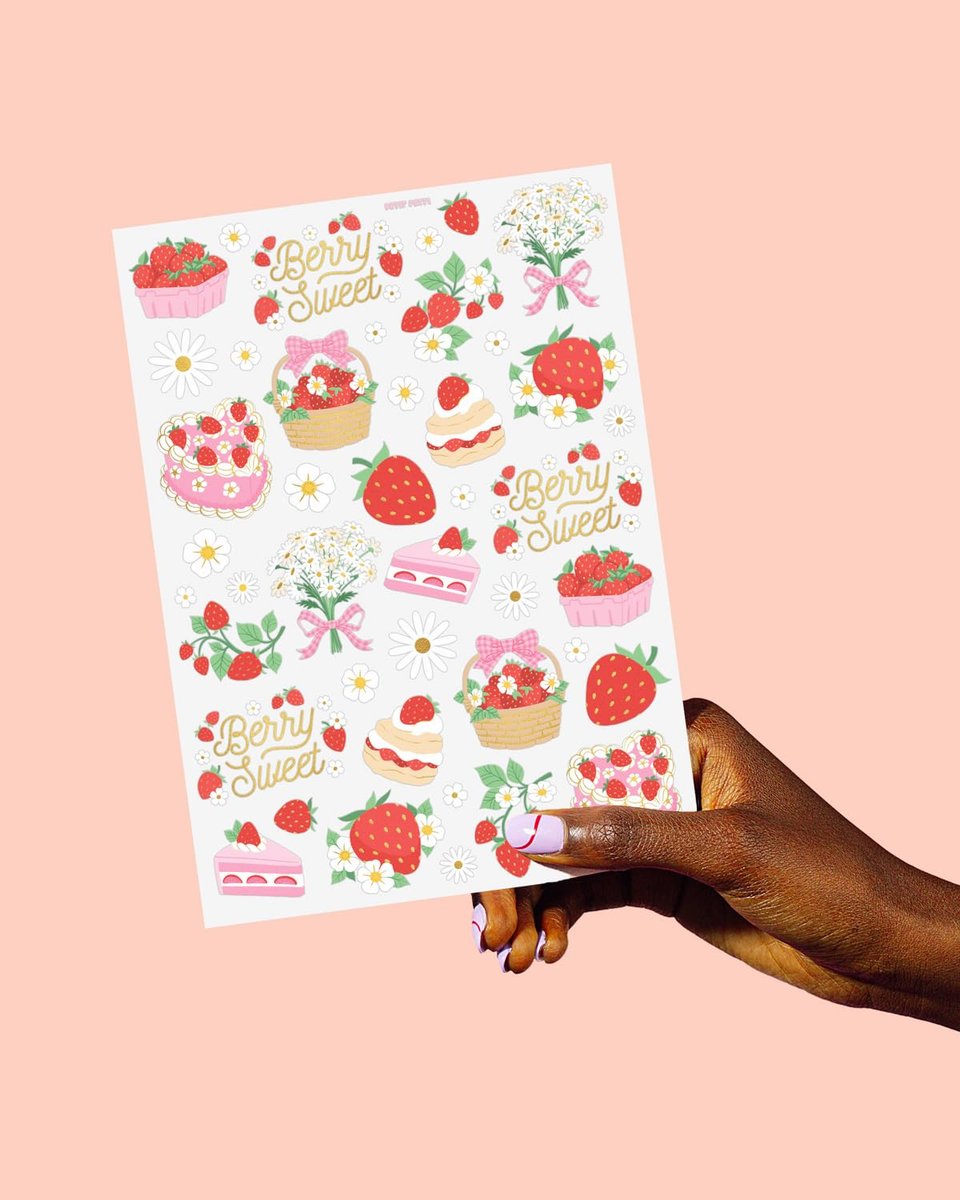xo, Fetti Strawberry Party Temporary Tattoos - 60 Styles | Dessert Birthday Party Decorations, Berry Sweet Cute Accessory, Garden Tea Theme Favor, Summer Home Activity, Easter Basket - görsel 9