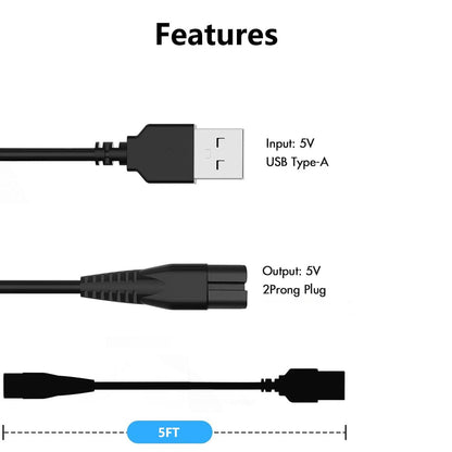 Gaolaoz Replacement Charger Cord for Novah Hair Clippers and Trimmers Avelisse