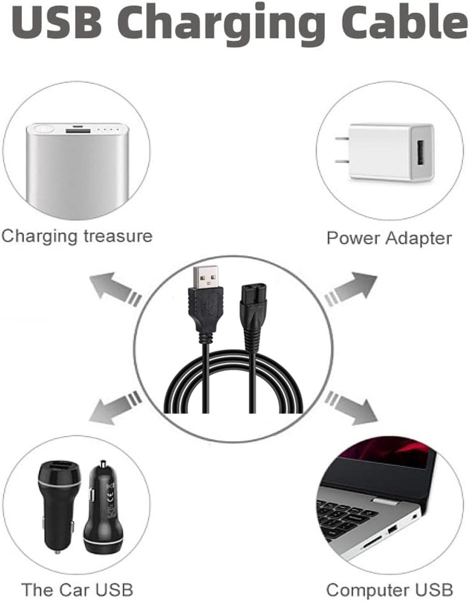Gaolaoz Replacement Charger Cord for Novah Hair Clippers and Trimmers Avelisse