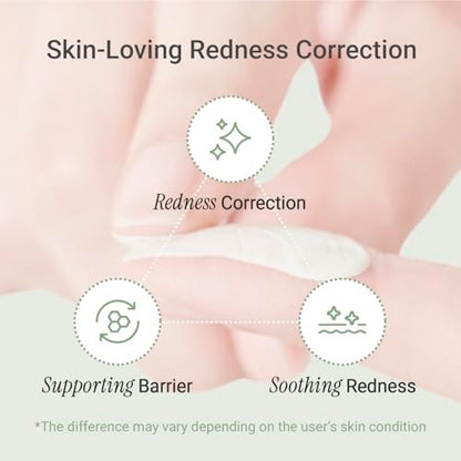 Meebak Cica Redness Solution Lite – Green Color Correcting CC Cream with Niacinamide & Centella Asiatica, Korean Tone Up Cream, Tinted Moisturizer for Sensitive, Fair to Medium Skin Avelisse