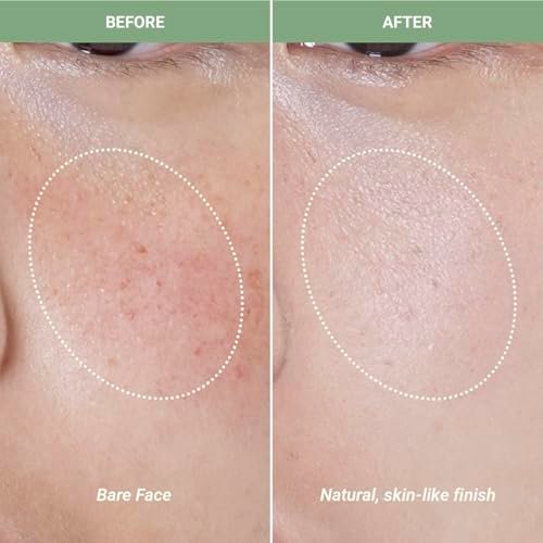 Meebak Cica Redness Solution Lite – Green Color Correcting CC Cream with Niacinamide & Centella Asiatica, Korean Tone Up Cream, Tinted Moisturizer for Sensitive, Fair to Medium Skin Avelisse