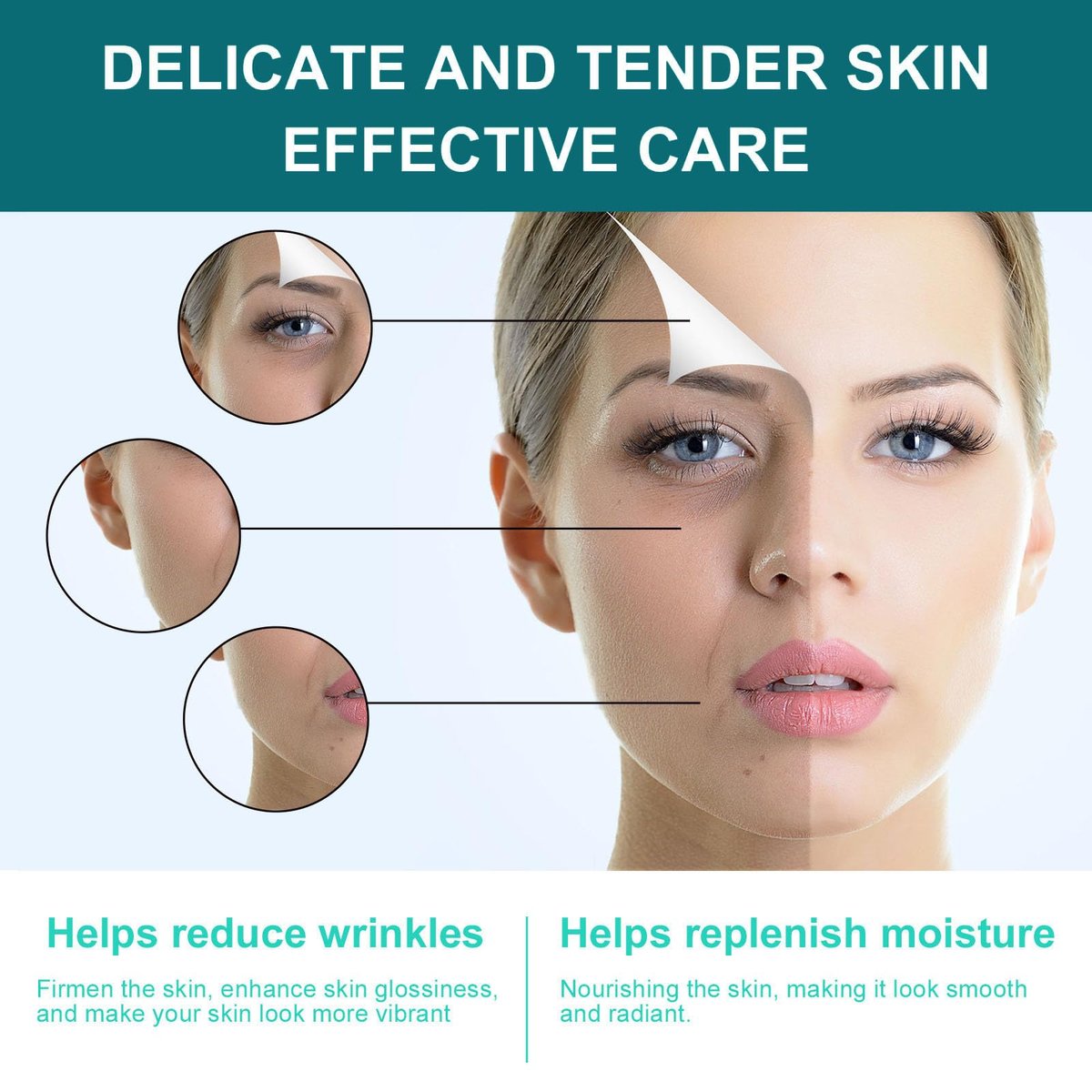 Retinol Collagen Cream with 5% Hyaluronic Acid - Anti-Aging Face Moisturizer for Firming, Lifting & Wrinkle Reduction - 24-Hour Hydration for All Skin Types - görsel 11
