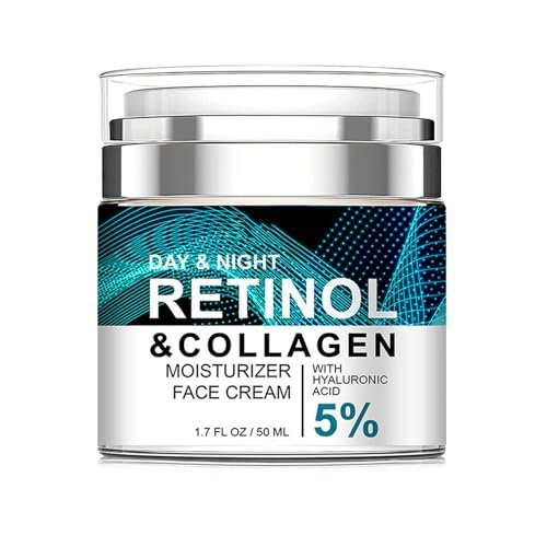 Retinol Collagen Cream with 5% Hyaluronic Acid - Anti-Aging Face Moisturizer for Firming, Lifting & Wrinkle Reduction - 24-Hour Hydration for All Skin Types - görsel 2