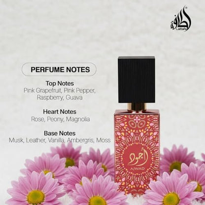 Lattafa Ajwad Pink To Pink Eau de Parfum for Women - 60 ml / 2.04 oz Avelisse