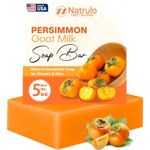 Persimmon Soap Bar for Body Odor Control – Purifying Deodorizing Body Wash with Goat Milk – Natural Deodorant Soap for Men & Women, 5 oz - görsel 2