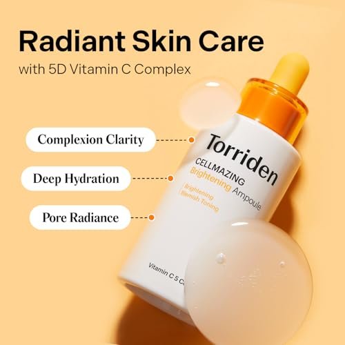 Torriden CELLMAZING Vita C Ampoule 30ml - Refining Pores & Skin Texture with 5D Vitamin C, Seaweed Complex & Panthenol | Korean Facial Serum Avelisse