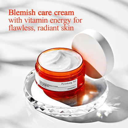 Pyunkang Yul Radiance Vita Cream with Vitamin C and Pearl Extract - Moisturizing Cream for Radiant Skin, 1.69 fl oz Avelisse